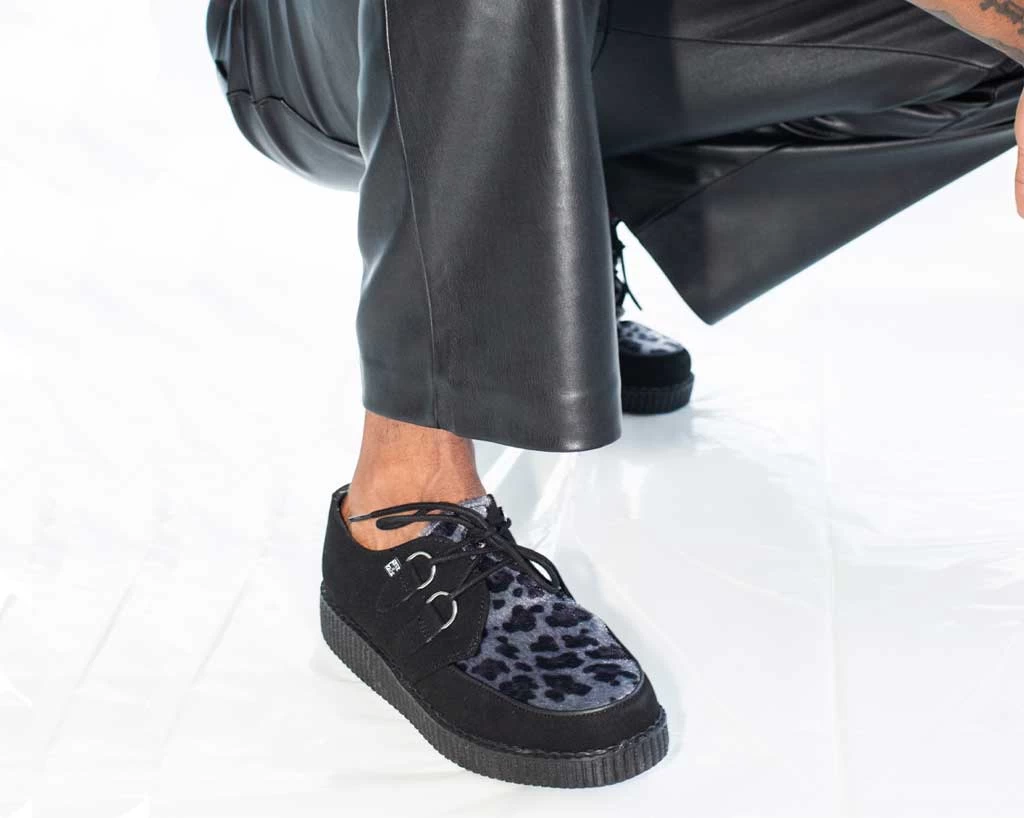 Black & Grey Leopard D-Ring Creeper 6 Black & Grey Leopard D-Ring Creeper - Image 6