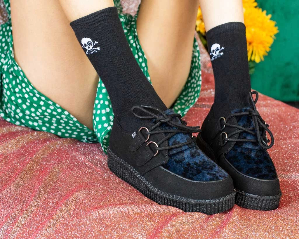 Black & Navy Leopard D-Ring-Creeper 2 Black & Navy Leopard D-Ring-Creeper - Image 2