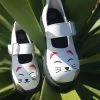 White Lucky Cat Mary Jane
