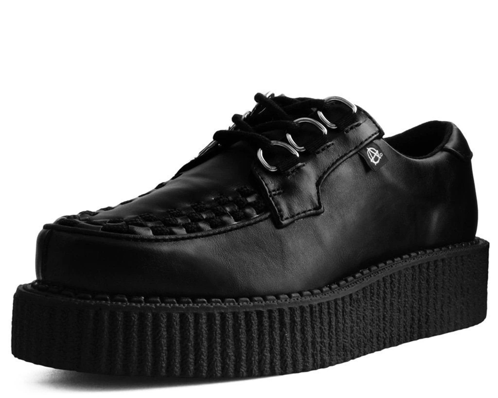Black Faux Leather Anarchic Creeper 1 Black Faux Leather Anarchic Creeper