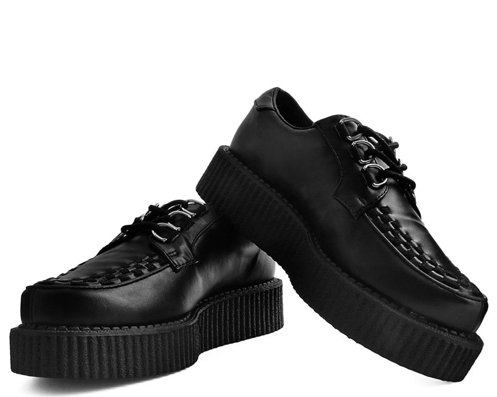 Black Faux Leather Anarchic Creeper 2 Black Faux Leather Anarchic Creeper - Image 2