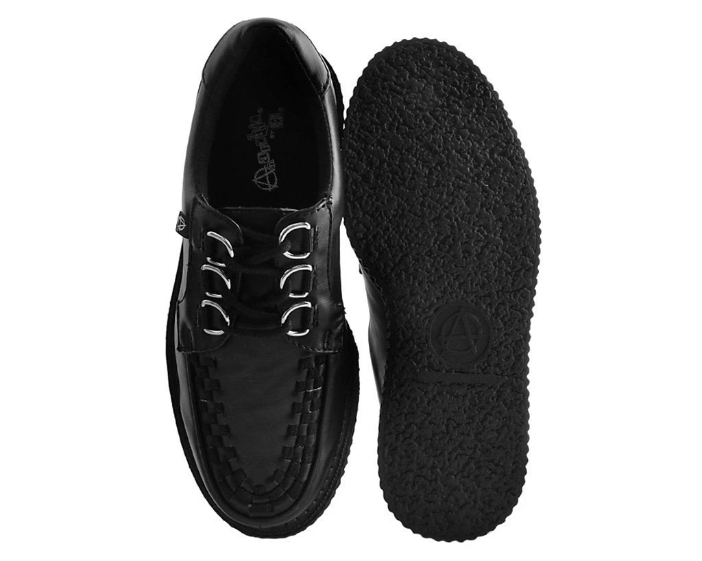 Black Faux Leather Anarchic Creeper 4 Black Faux Leather Anarchic Creeper - Image 4