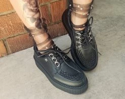 Black Faux Leather Anarchic Creeper 12 Black Faux Leather Anarchic Creeper -Urban Sole Shop T2270 LF 01 fb223398 0e29 4204 8981 0269a13117a2