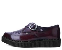 Burgundy Rub Off Pointed Buckle Anarchic Creeper -Urban Sole Shop T2276 02 4b4a499b 8619 4585 968b 2d1f4348afa8