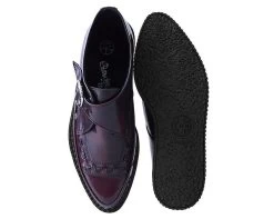 Burgundy Rub Off Pointed Buckle Anarchic Creeper -Urban Sole Shop T2276 03 1fcb4ce1 d7e8 4b36 a79d 9d538f7f6040