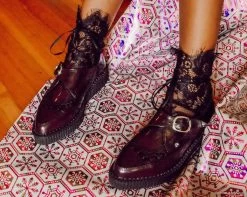 Burgundy Rub Off Pointed Buckle Anarchic Creeper -Urban Sole Shop T2276 LF 01 c5e47b7a 00f9 4299 9ce7 fb4b4288edbe