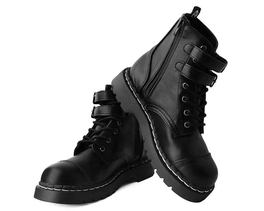 Black 2-Buckle Anarchic Boot 3 Black 2-Buckle Anarchic Boot - Image 3