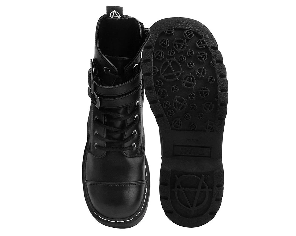 Black 2-Buckle Anarchic Boot 5 Black 2-Buckle Anarchic Boot - Image 5