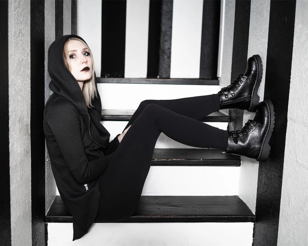 Black 2-Buckle Anarchic Boot 6 Black 2-Buckle Anarchic Boot - Image 6