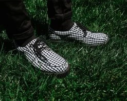 Black & White Gingham Anarchic 3-Ring Creeper -Urban Sole Shop T2290 CU 1