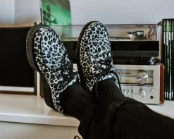 Grey Leopard Anarchic 3-Ring Creeper -Urban Sole Shop T2291 CU