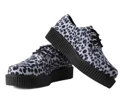 Grey Leopard Anarchic 3-Ring Creeper -Urban Sole Shop T2291 BOTH LEAN