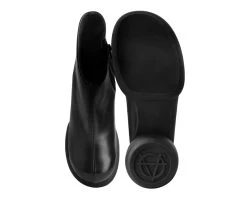 Black Burnished Bubble II Anarchic Zip Boot -Urban Sole Shop T2317L BOTH TOP 1117a482 c833 4c92 8258 144ed01ebfaf