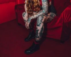 Black Oil Haze 7-Eye Anarchic Boot -Urban Sole Shop T2322 lifestyle