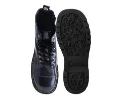 Black Oil Haze 7-Eye Anarchic Boot -Urban Sole Shop T2322 BOTH TOP