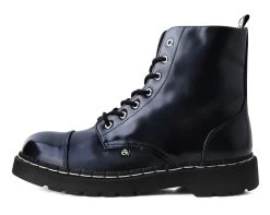Black Oil Haze 7-Eye Anarchic Boot -Urban Sole Shop T2322 LEFT PROFILE