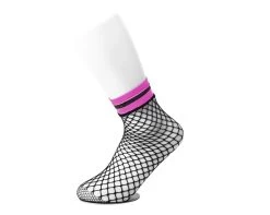 Multi-color Band Fishnet 5-Pk Sock -Urban Sole Shop TSK1122 5