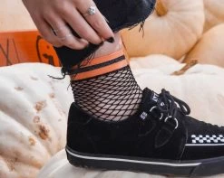 Multi-color Band Fishnet 5-Pk Sock -Urban Sole Shop TSK1122 LF 2