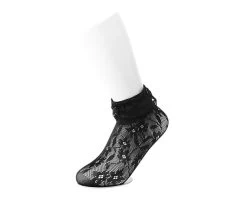 Black Assorted Fishnet 5-Pk Sock -Urban Sole Shop TSK1123 3