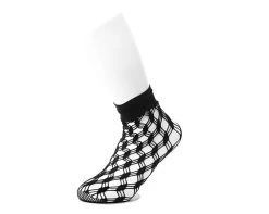 Black Assorted Fishnet 5-Pk Sock -Urban Sole Shop TSK1123 4