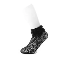 Black Assorted Fishnet 5-Pk Sock -Urban Sole Shop TSK1123 5
