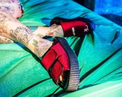 Burgundy Velvet 2-Strap Slide Sandal -Urban Sole Shop V3029L product pic 5edd0f46 406b 4a07 bfad 8f2dd7226f4e