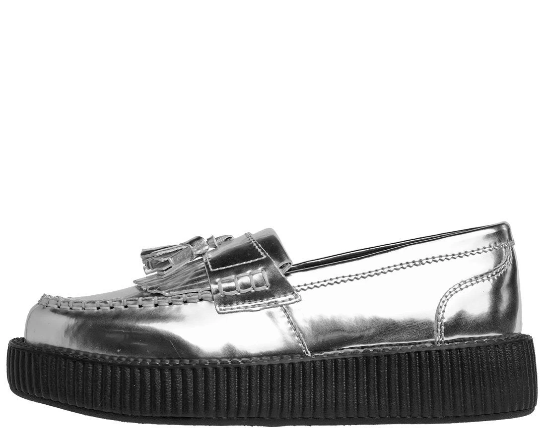 Metallic Silver Loafer 2 Metallic Silver Loafer - Image 2