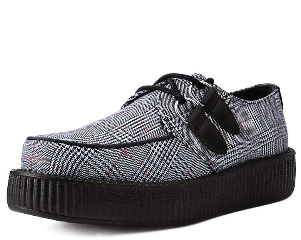 Grey Plaid Viva Low Creeper 1 Grey Plaid Viva Low Creeper