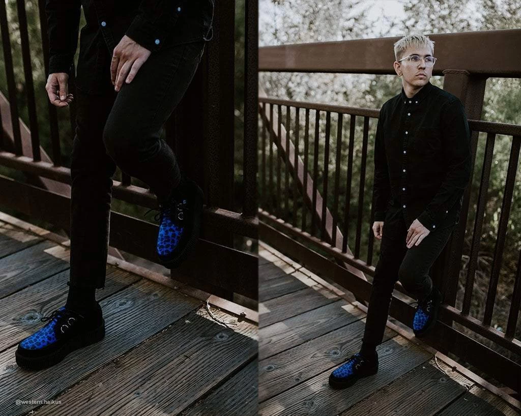 Black & Blue Leopard Viva Mondo Creeper 8 Black & Blue Leopard Viva Mondo Creeper - Image 8