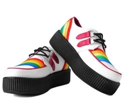 White & Rainbow Viva Mondo Creeper -Urban Sole Shop V9622 01 30684360 8283 4edd bcb8 040b5a0ccbba