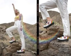 White & Rainbow Viva Mondo Creeper -Urban Sole Shop V9622 LF 02 d8b2d3bc d39e 47d0 86b1 d6cb8a3fb910