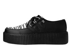 Black & White Zebra Viva Mondo Creeper -Urban Sole Shop V9773 LEFT PROFILE 8f84f341 8eb5 437d bea3 636128d9bcc4