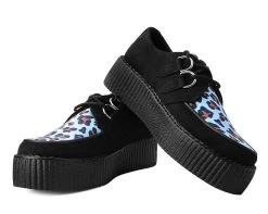 Black & Mint Leopard Viva Mondo Creeper 9 Black & Mint Leopard Viva Mondo Creeper -Urban Sole Shop V9808 BOTH LEAN