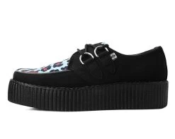 Black & Mint Leopard Viva Mondo Creeper 11 Black & Mint Leopard Viva Mondo Creeper -Urban Sole Shop V9808 LEFT PROFILE