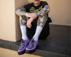 Lavender Suede & Tartan Creeper -Urban Sole Shop V9892 LF 3fb6abbe 5e38 4bd8 992e b0a5ccde9d47