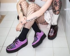 Lavender Suede & Tartan Creeper -Urban Sole Shop V9892 V9867 1 49d756f4 85db 477d 97dc a9371b761c1b