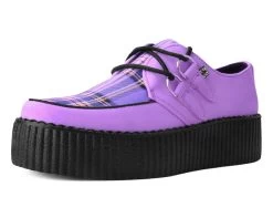 Lavender Suede & Tartan Creeper