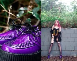 Purple Metallic TUKSkin™ Viva Mondo Creeper -Urban Sole Shop V9900 LF