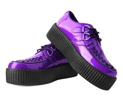 Purple Metallic TUKSkin™ Viva Mondo Creeper -Urban Sole Shop V9900 BOTH LEAN