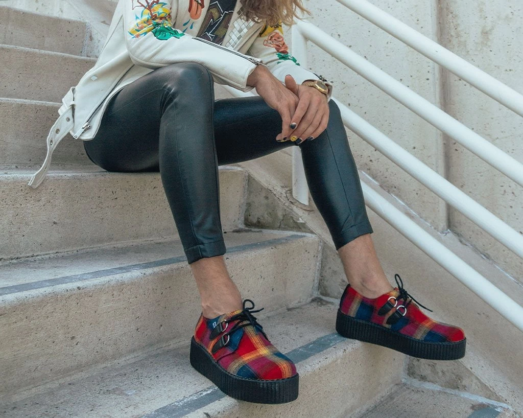 Orange Plaid D-Ring Viva Creeper 6 Orange Plaid D-Ring Viva Creeper - Image 6