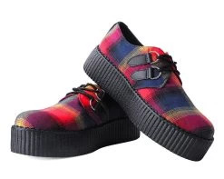 Orange Plaid D-Ring Viva Creeper 8 Orange Plaid D-Ring Viva Creeper -Urban Sole Shop V9907 BOTH LEAN