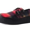 Orange Plaid D-Ring Viva Creeper
