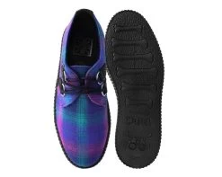 Magenta Plaid D-Ring Viva Creeper -Urban Sole Shop V9908 BOTH TOP