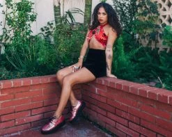 Red Oil Slick D-Ring Mondo Creeper 13 Red Oil Slick D-Ring Mondo Creeper -Urban Sole Shop V9969 lifestyle w