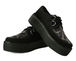 Black & Olive Leopard D-Ring Mondo Creeper -Urban Sole Shop V9971 LEAN