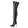 Giaro ARABELLA | BLACK MATTE | THIGH BOOTS | Italian Style