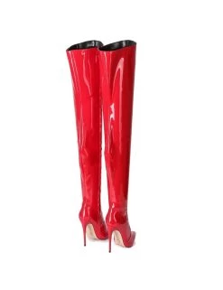 Giaro ARABELLA | RED SHINY | THIGH BOOTS | Italian Style -Urban Sole Shop giaro arabella red shiny thigh boots italian style 6