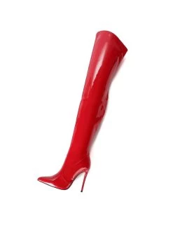 Giaro ARABELLA | RED SHINY | THIGH BOOTS | Italian Style -Urban Sole Shop giaro arabella red shiny thigh boots italian style 7