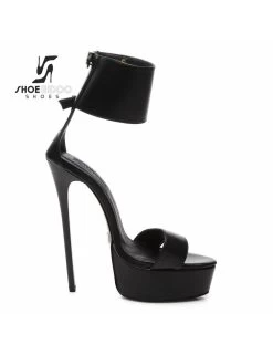 Giaro Black Giaro KATE Bondage Ankle Belt Sandals -Urban Sole Shop giaro black giaro kate bondage ankle belt sandals 4