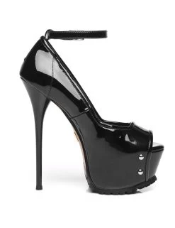 Giaro Black Giaro "Profile" Platform Pumps Peeptoe -Urban Sole Shop giaro black giaro profile platform pumps peeptoe 3